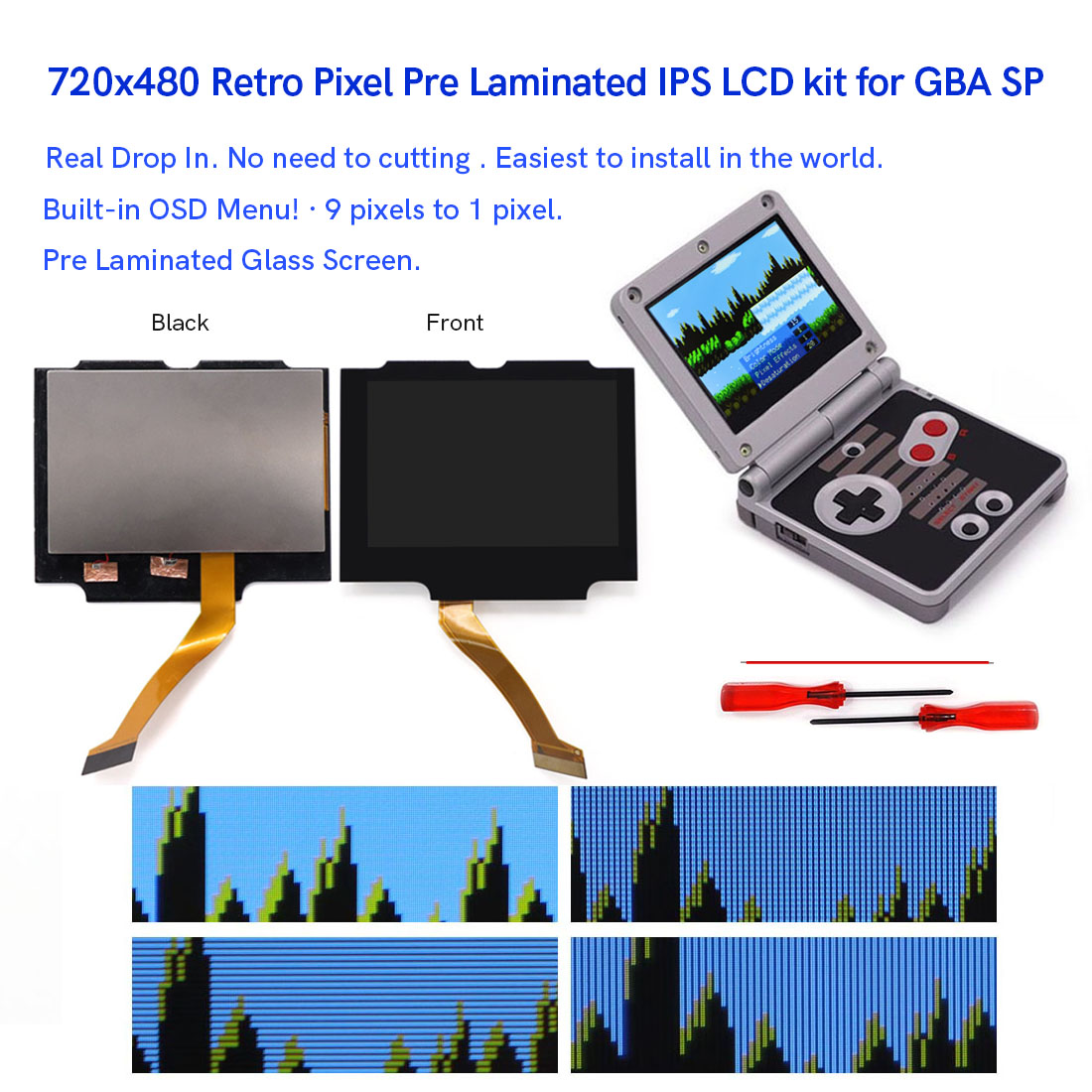HD 3.0 inch For GBA SP V5  Lam - Vending Arcade Games ulasan dan harga